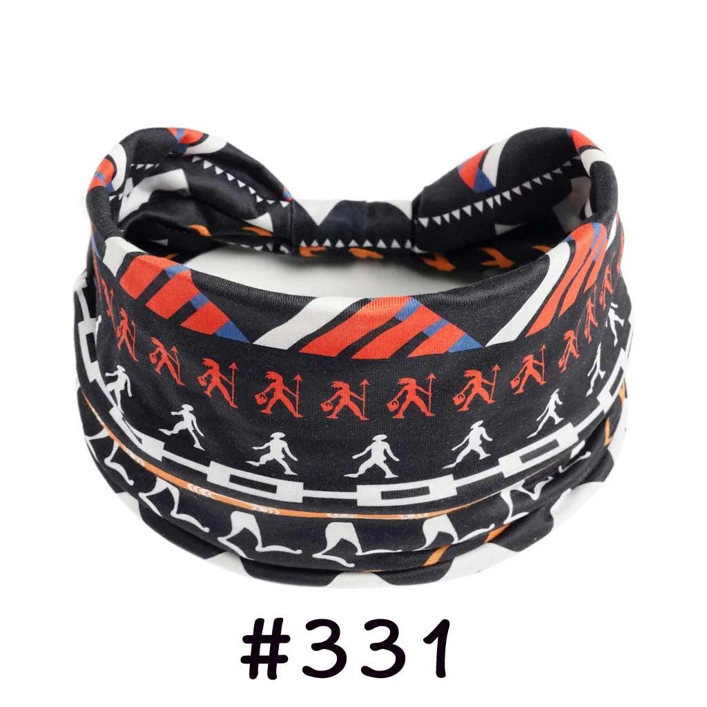 Boho Headbands for Women | Wide Knotted Stretch Hair Wraps for Yoga, Travel & Everyday Wear