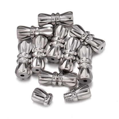 20pcs Screw Clasps for Jewelry Making | Metal Bracelet & Necklace Closure Fasteners | End Cap Connectors | DIY Jewelry Findings