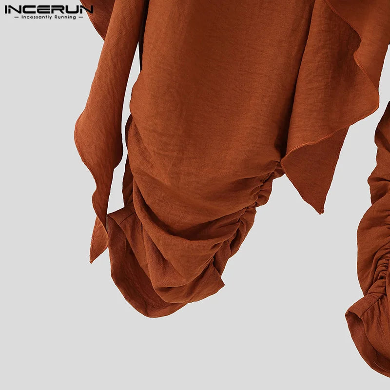 Men's Casual Pants Harem Pant Pleated Long Trousers Streetwear Oversize Men's Clothing S-5XL