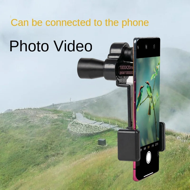 Portable high-definition monocular telescope with high magnification zoom, hunting, camping, mountaineering, outdoor fishing