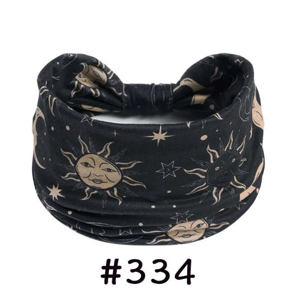 Boho Headbands for Women | Wide Knotted Stretch Hair Wraps for Yoga, Travel & Everyday Wear