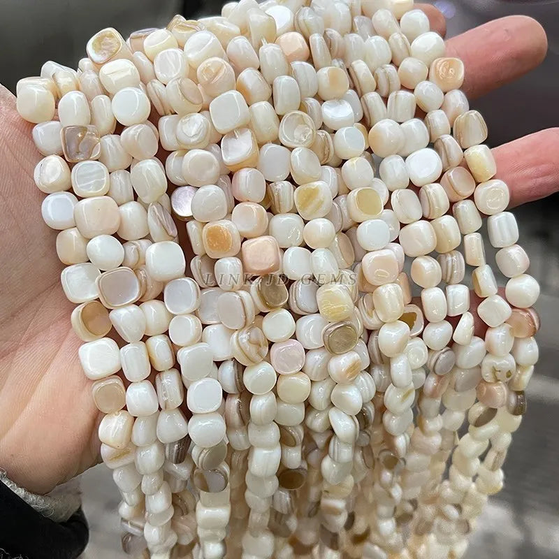 Natural Shell Beads | Irregular Smooth Spacer Beads | DIY Jewelry Making for Necklaces, Bracelets &amp; Earrings