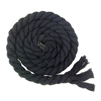 100% Cotton Macrame Rope Cord | 3-Strand Twisted Craft Rope | 5M Thick Cotton Cord 5–20mm | Bag Making & Home Decor DIY Supply