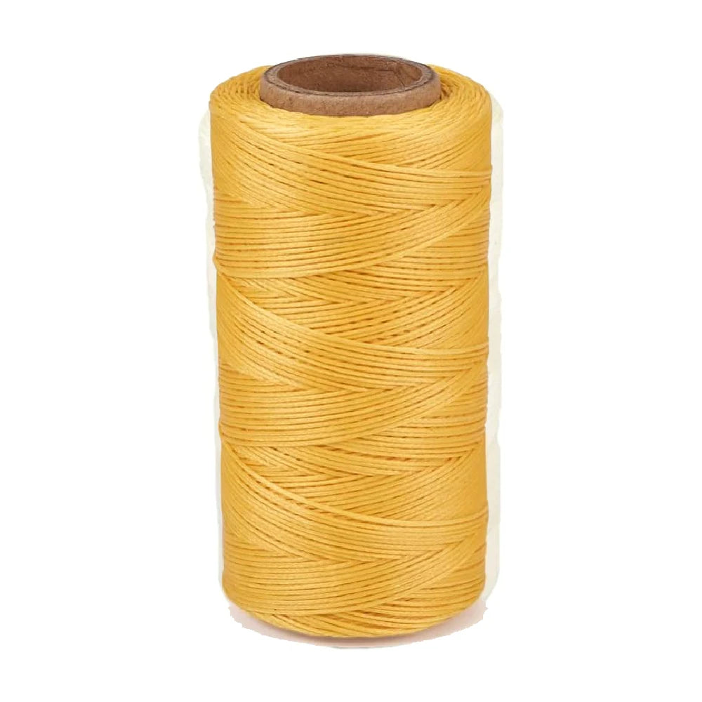1mm Flat Waxed Thread | 260M Leather Sewing Cord | Heavy Duty Stitching Thread for Leathercraft, Bookbinding, Shoes & DIY