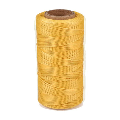 1mm Flat Waxed Thread | 260M Leather Sewing Cord | Heavy Duty Stitching Thread for Leathercraft, Bookbinding, Shoes & DIY