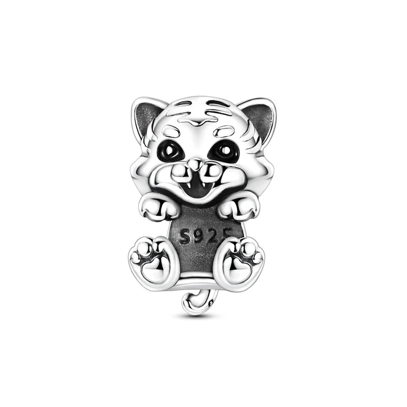 Sterling Silver Bear Family Tree Charm | 925 Charm Bead for Pandora Style Bracelets | Nature Jewelry Gift for Mom, Daughter & Women
