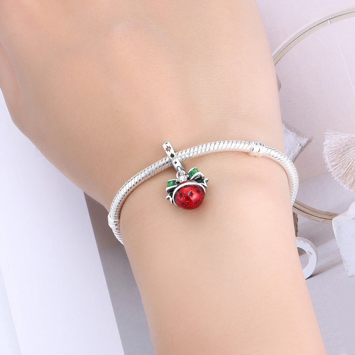 Christmas Charms | 925 Sterling Silver Holiday Dangles | Fits Pandora Bracelets | Winter Jewelry Gifts