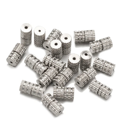 20pcs Screw Clasps for Jewelry Making | Metal Bracelet & Necklace Closure Fasteners | End Cap Connectors | DIY Jewelry Findings