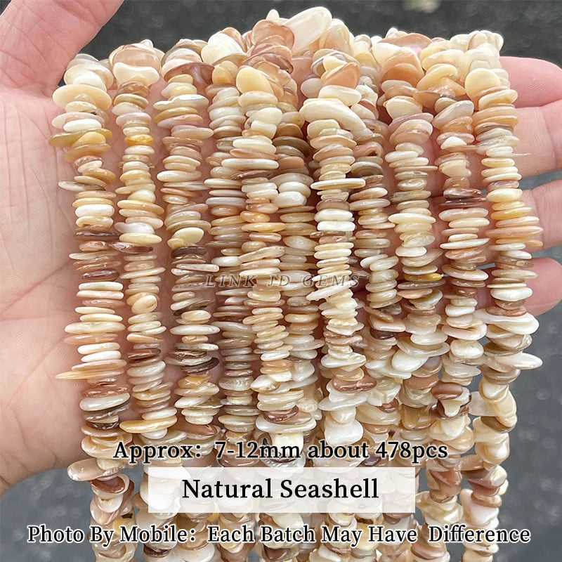 Natural Shell Beads | Irregular Smooth Spacer Beads | DIY Jewelry Making for Necklaces, Bracelets &amp; Earrings