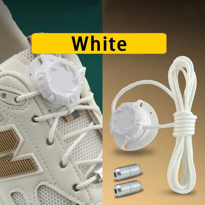 No-Tie Elastic Shoelaces with Lock Buckle | Adjustable Slip-On Laces for Kids & Adults