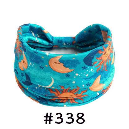 Boho Headbands for Women | Wide Knotted Stretch Hair Wraps for Yoga, Travel & Everyday Wear