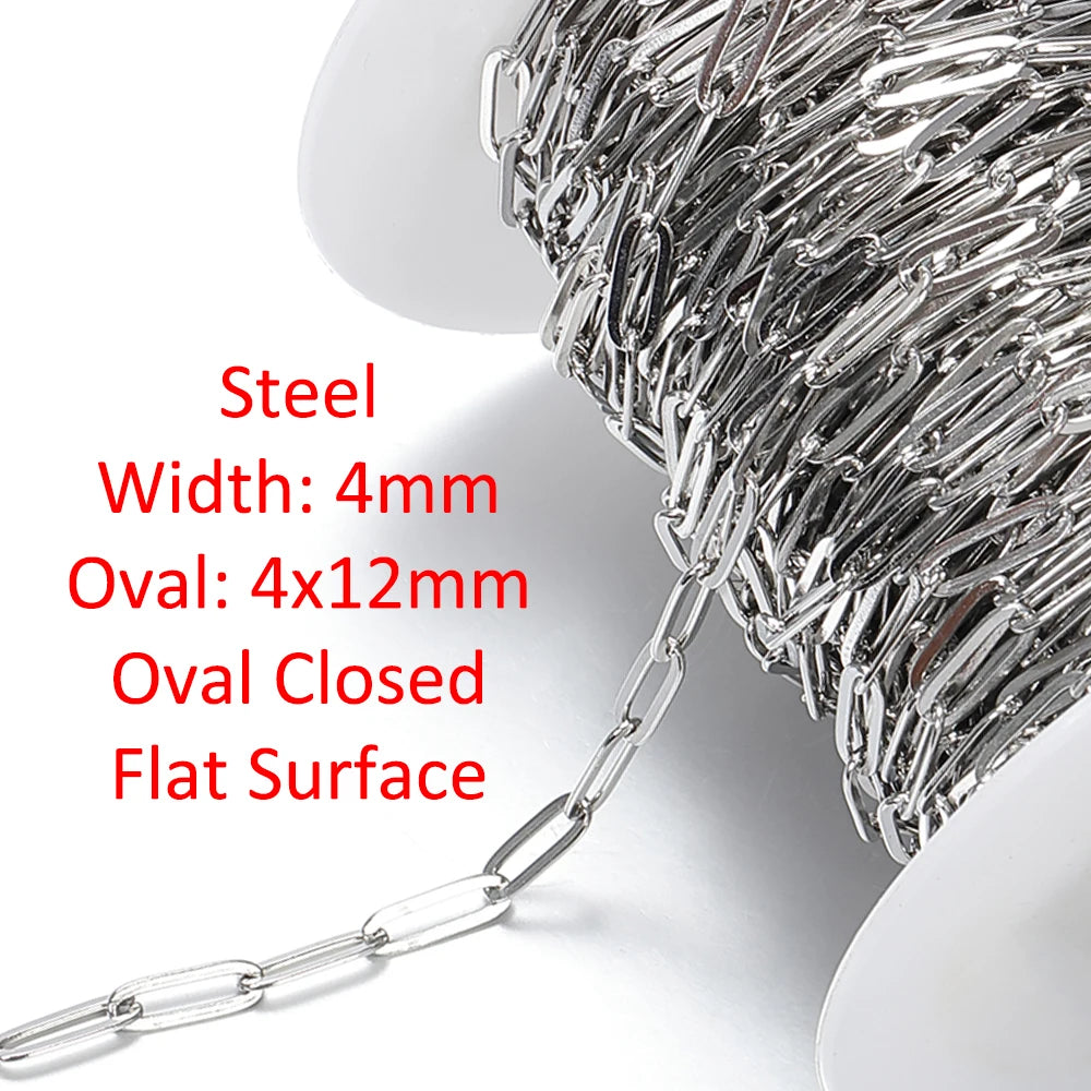 Gold Stainless Steel Chain | 6.5 ft Jewelry Chain | Necklace, Bracelet & Choker DIY Making Supplies