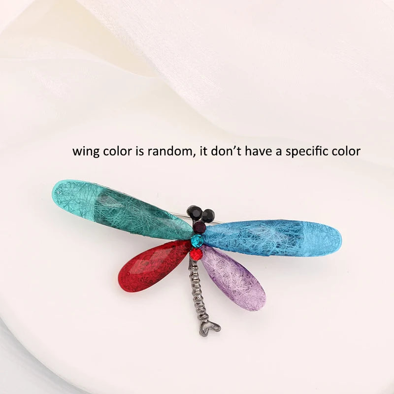 Fashion Dragonfly Brooches For Women Vintage Insect Animal Brooch Pin Jewelry