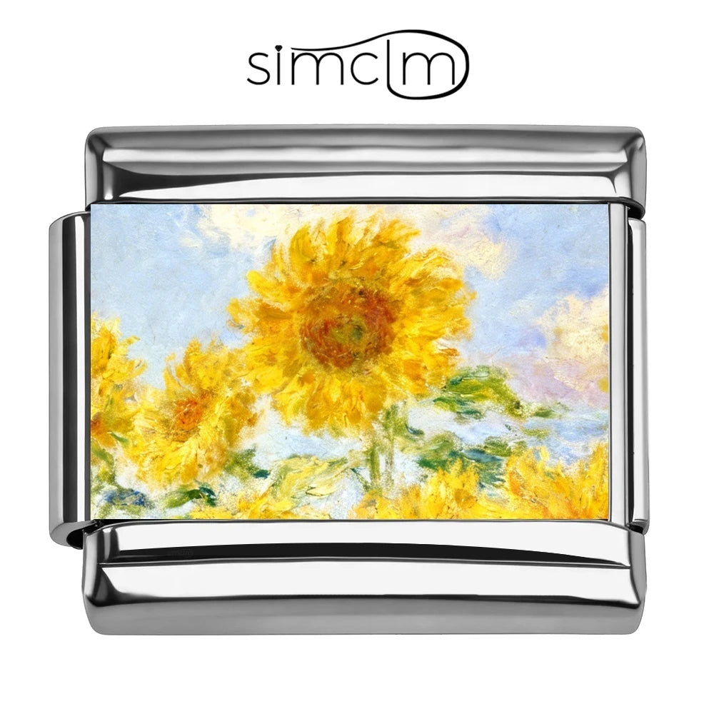 9mm Flower Charms for Jewelry Making | Assorted Floral Bracelet Charms | DIY Jewelry Making Supplies | Metal Charm Links