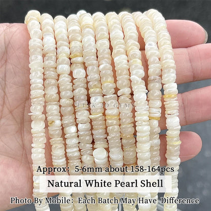 Natural Shell Beads | Irregular Smooth Spacer Beads | DIY Jewelry Making for Necklaces, Bracelets &amp; Earrings