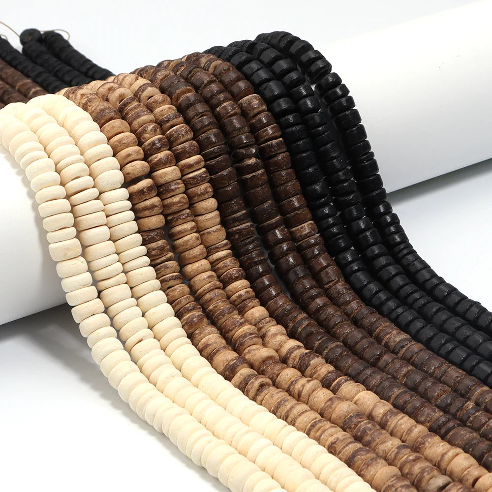 Colorful Coconut Shell Wooden Beads | 110 or 300 Round Wood Beads | DIY Jewelry Making, Bracelets, Necklaces &amp; Craft Supplies
