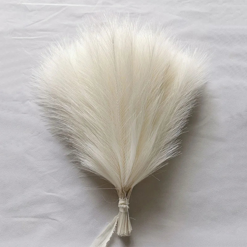 15pc Artificial Pampas Grass Fake Flower Simulated Reed Bouquet for Home Wedding Party Decoration Fluffy Boho Pampas Grass Decor