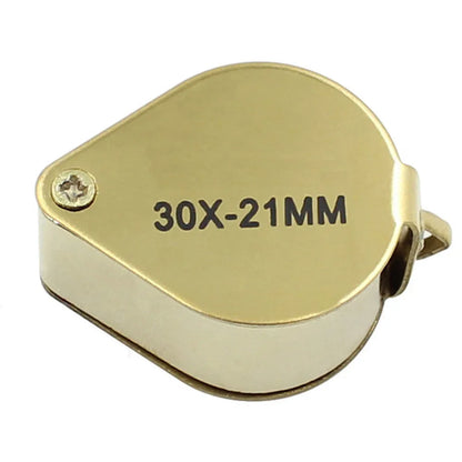 Jeweler’s Eye Loupe | 30x Magnifying Glass | 21mm Pocket Jewelry Magnifier for Beads, Gemstones & Jewelry Making