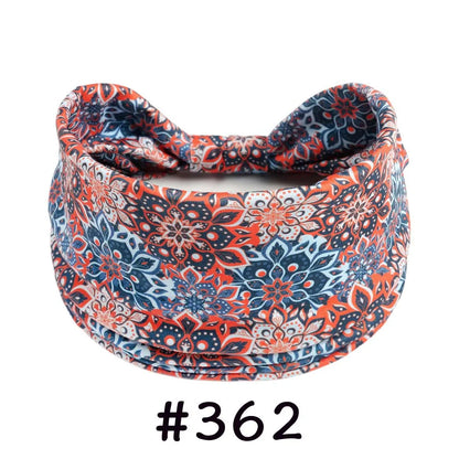 Boho Headbands for Women | Wide Knotted Stretch Hair Wraps for Yoga, Travel & Everyday Wear