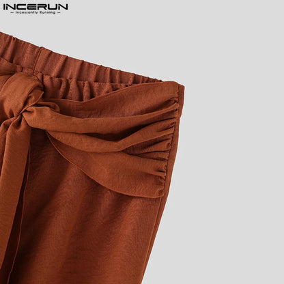 Men's Casual Pants Harem Pant Pleated Long Trousers Streetwear Oversize Men's Clothing S-5XL