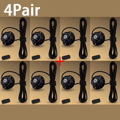No-Tie Elastic Shoelaces with Lock Buckle | Adjustable Slip-On Laces for Kids & Adults