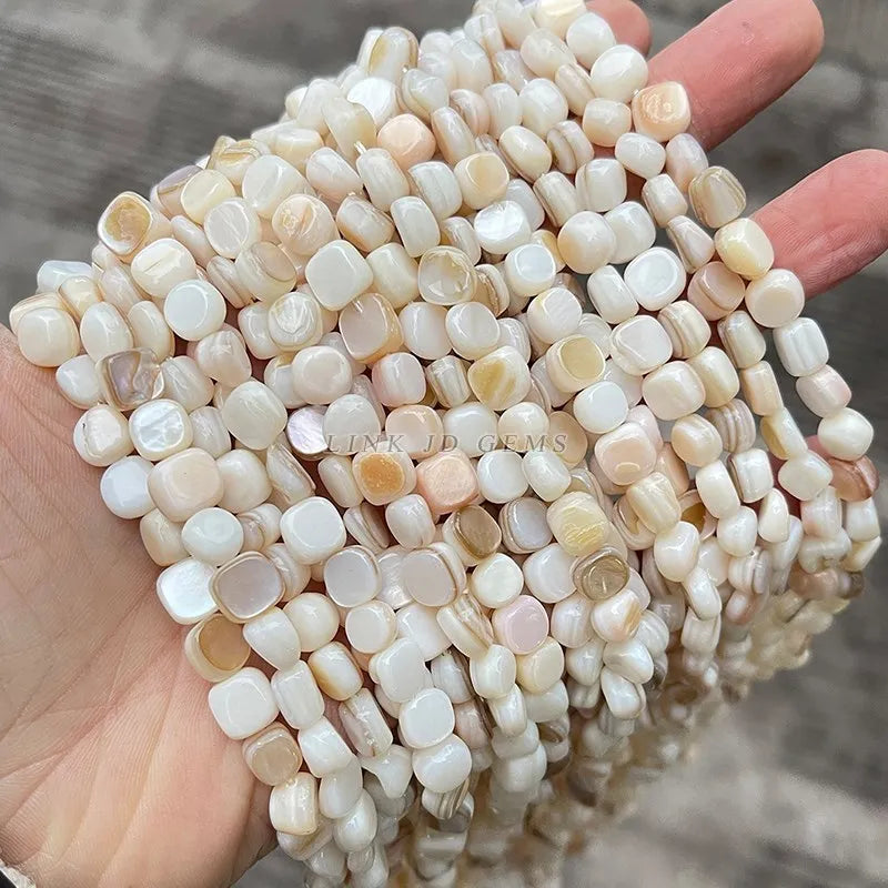 Natural Shell Beads | Irregular Smooth Spacer Beads | DIY Jewelry Making for Necklaces, Bracelets &amp; Earrings