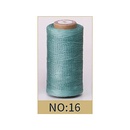 0.8mm Waxed Polyester Thread | 50M Leather Sewing Cord | Strong Wax Thread for Leatherwork, Jewelry Making & DIY Crafts
