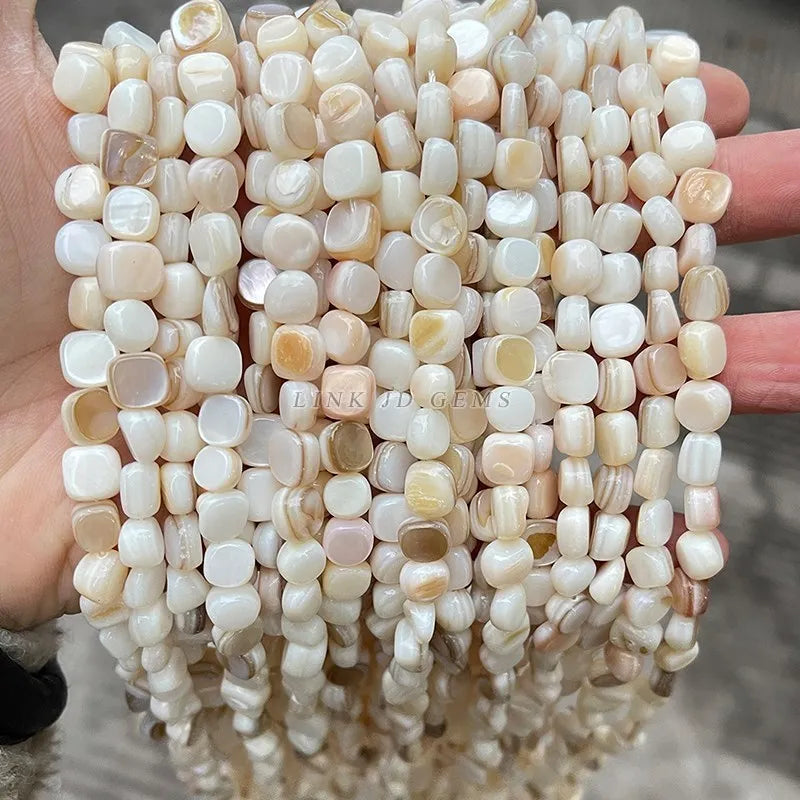 Natural Shell Beads | Irregular Smooth Spacer Beads | DIY Jewelry Making for Necklaces, Bracelets &amp; Earrings
