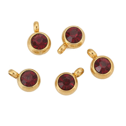 18K Gold Crystal Cross Charms | 20-Piece Stainless Steel Rhinestone Pendants | DIY Necklace, Bracelet &amp; Jewelry Making Supplies