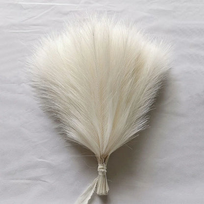 15pc Artificial Pampas Grass Fake Flower Simulated Reed Bouquet for Home Wedding Party Decoration Fluffy Boho Pampas Grass Decor