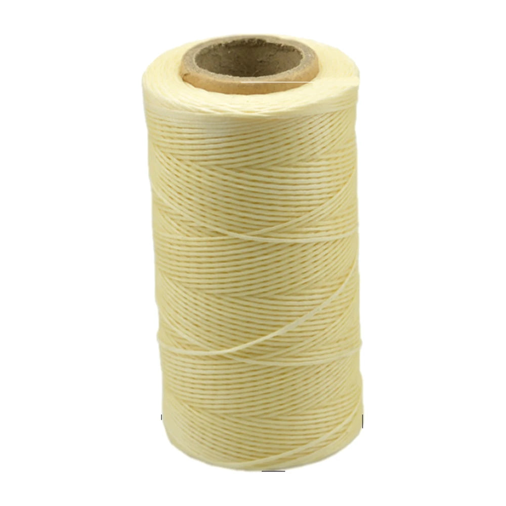 1mm Flat Waxed Thread | 260M Leather Sewing Cord | Heavy Duty Stitching Thread for Leathercraft, Bookbinding, Shoes & DIY