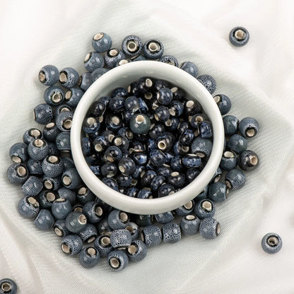 Multi-color Ceramic Beads 6mm | Speckled Porcelain Round Beads | 100pc Bracelet & Necklace Beads | DIY Jewelry Making Supplies