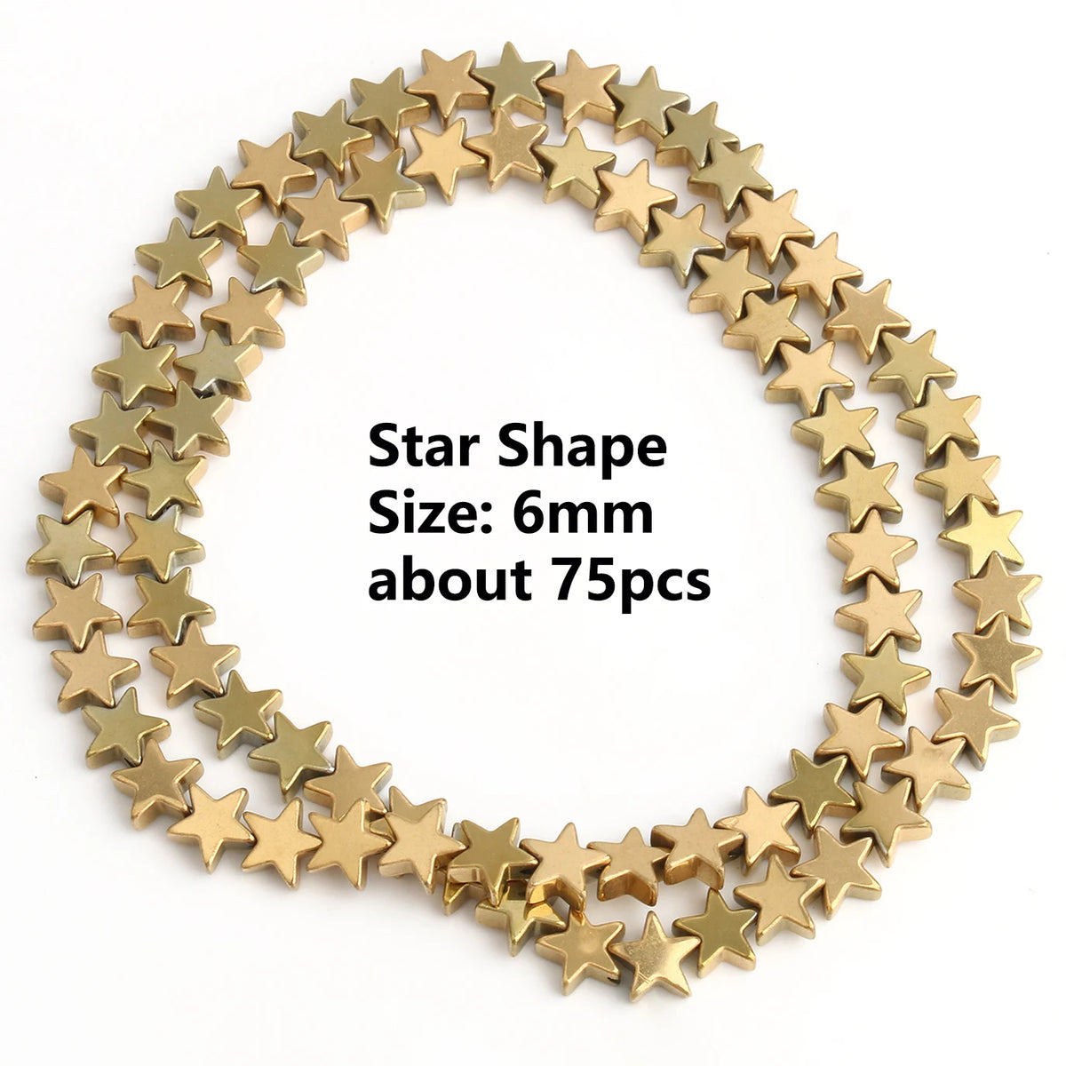 Gold Plated Hematite Beads | 4mm Heart, Cube, Rondelle & Irregular Spacer Beads | 15-Inch Jewelry-Making Strand