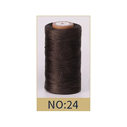 0.8mm Waxed Polyester Thread | 50M Leather Sewing Cord | Strong Wax Thread for Leatherwork, Jewelry Making & DIY Crafts