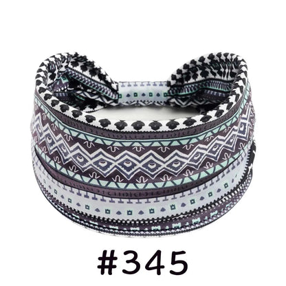 Boho Headbands for Women | Wide Knotted Stretch Hair Wraps for Yoga, Travel & Everyday Wear