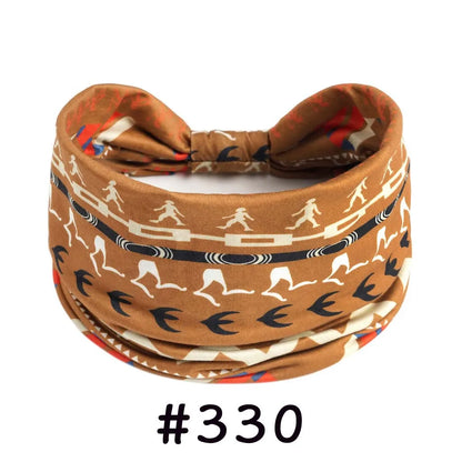 Boho Headbands for Women | Wide Knotted Stretch Hair Wraps for Yoga, Travel & Everyday Wear