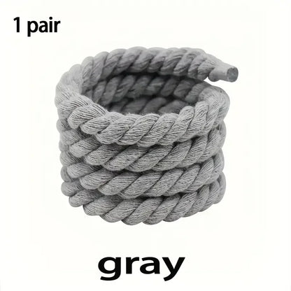Gray rope coiled on a white background with '1 pair' and 'gray' text.