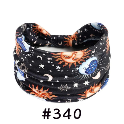 Boho Headbands for Women | Wide Knotted Stretch Hair Wraps for Yoga, Travel & Everyday Wear