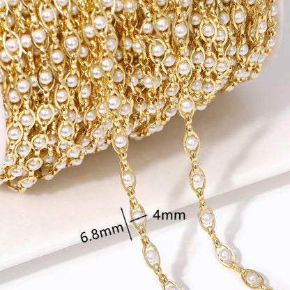 14K Gold Plated Brass Chain | Gold Jewelry Chain by the Meter | Bulk Necklace & Bracelet Chain for DIY Jewelry Making