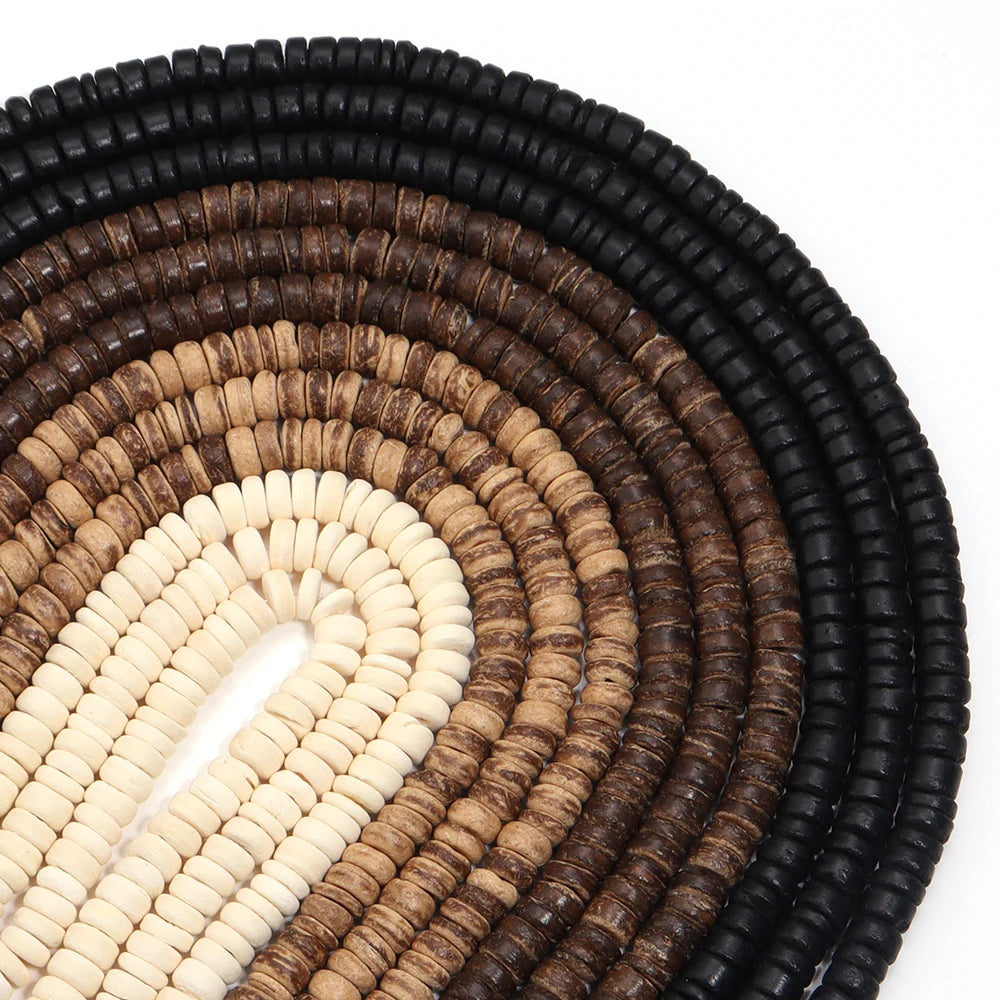 Colorful Coconut Shell Wooden Beads | 110 or 300 Round Wood Beads | DIY Jewelry Making, Bracelets, Necklaces &amp; Craft Supplies