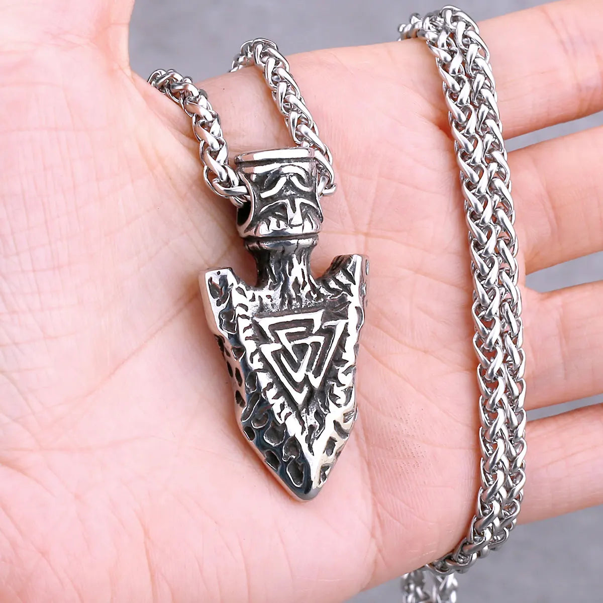 Vikings Odin Rune Necklace Various Men's Nordic Vegvisir Valknut Amulet Pendant Stainless Steel Punk Fashion Jewelry Wholesale