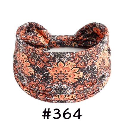 Boho Headbands for Women | Wide Knotted Stretch Hair Wraps for Yoga, Travel & Everyday Wear