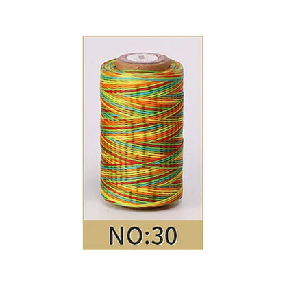 0.8mm Waxed Polyester Thread | 50M Leather Sewing Cord | Strong Wax Thread for Leatherwork, Jewelry Making & DIY Crafts