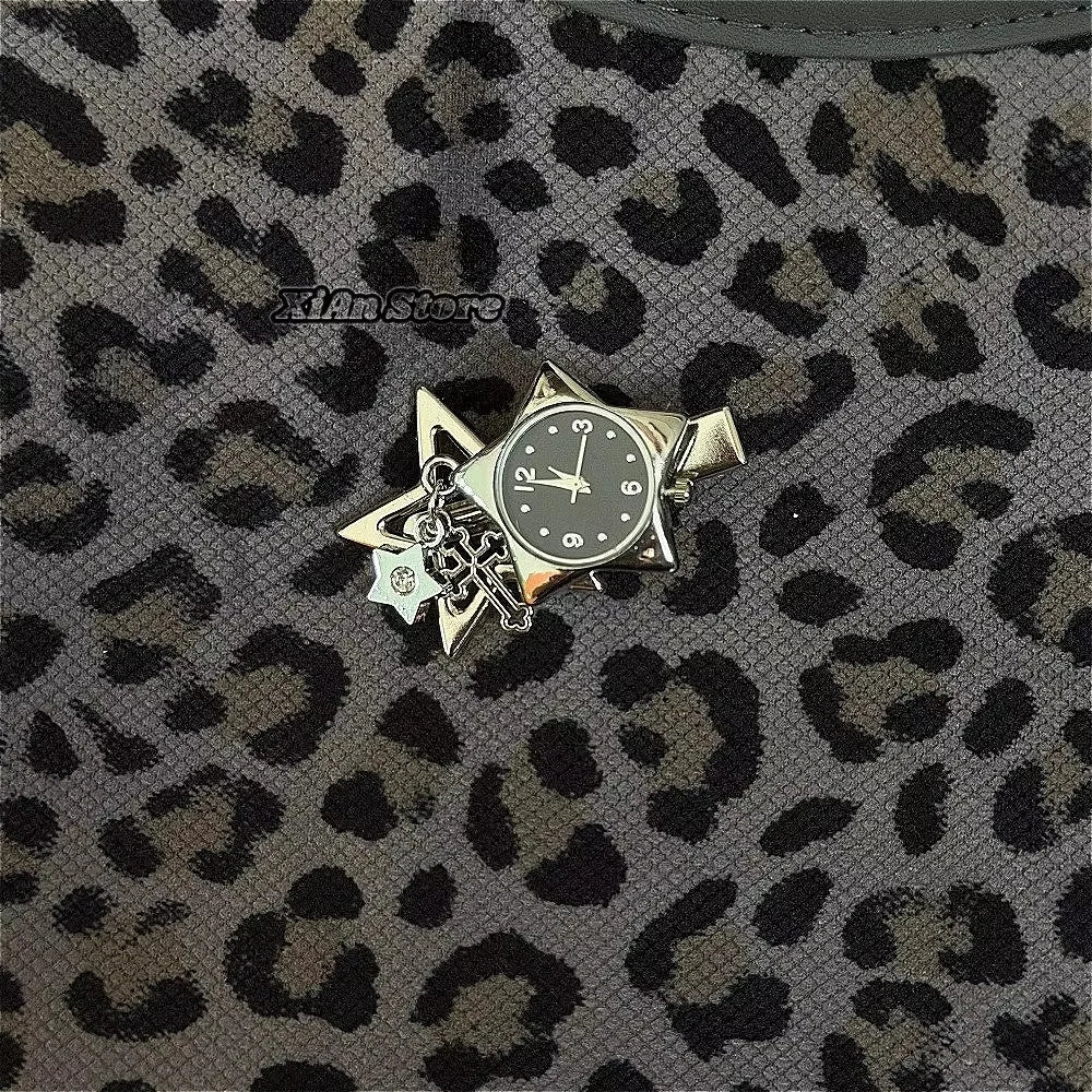 Heart Watch Bag Charm | Functional Clock Keychain | Purse & Backpack Charm with Heart, Key & Crystal Accents