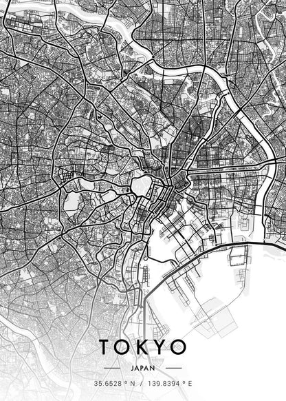 City Map Artwork Poster Paris New York Canvas Painting HD Printed Black and White Map Wall Art Picture Living Room Home Decor