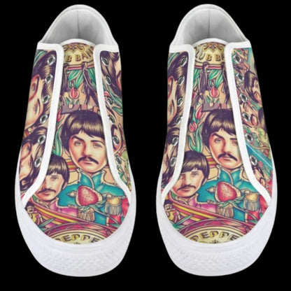 Beatles Sgt. Pepper Low-Top Women’s Sneakers 🎶