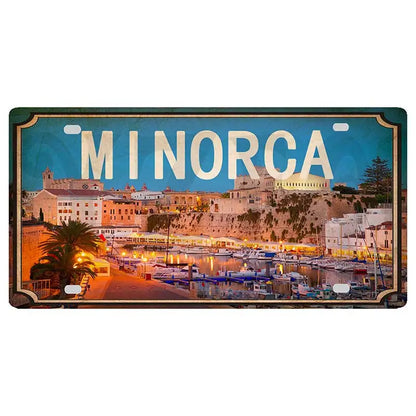 30X15CM Crete Zakynthos Santorini Greek Island Beach Metal Tin Sign Shabby Chi Travel Souvenir Wall Shop Home Art Decor DC-1358A