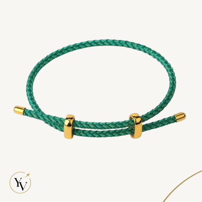 Adjustable Steel Wire Bracelet | Braided Rope Expandable Bracelet with Gold Color Clasp | DIY Charm Bracelet Base