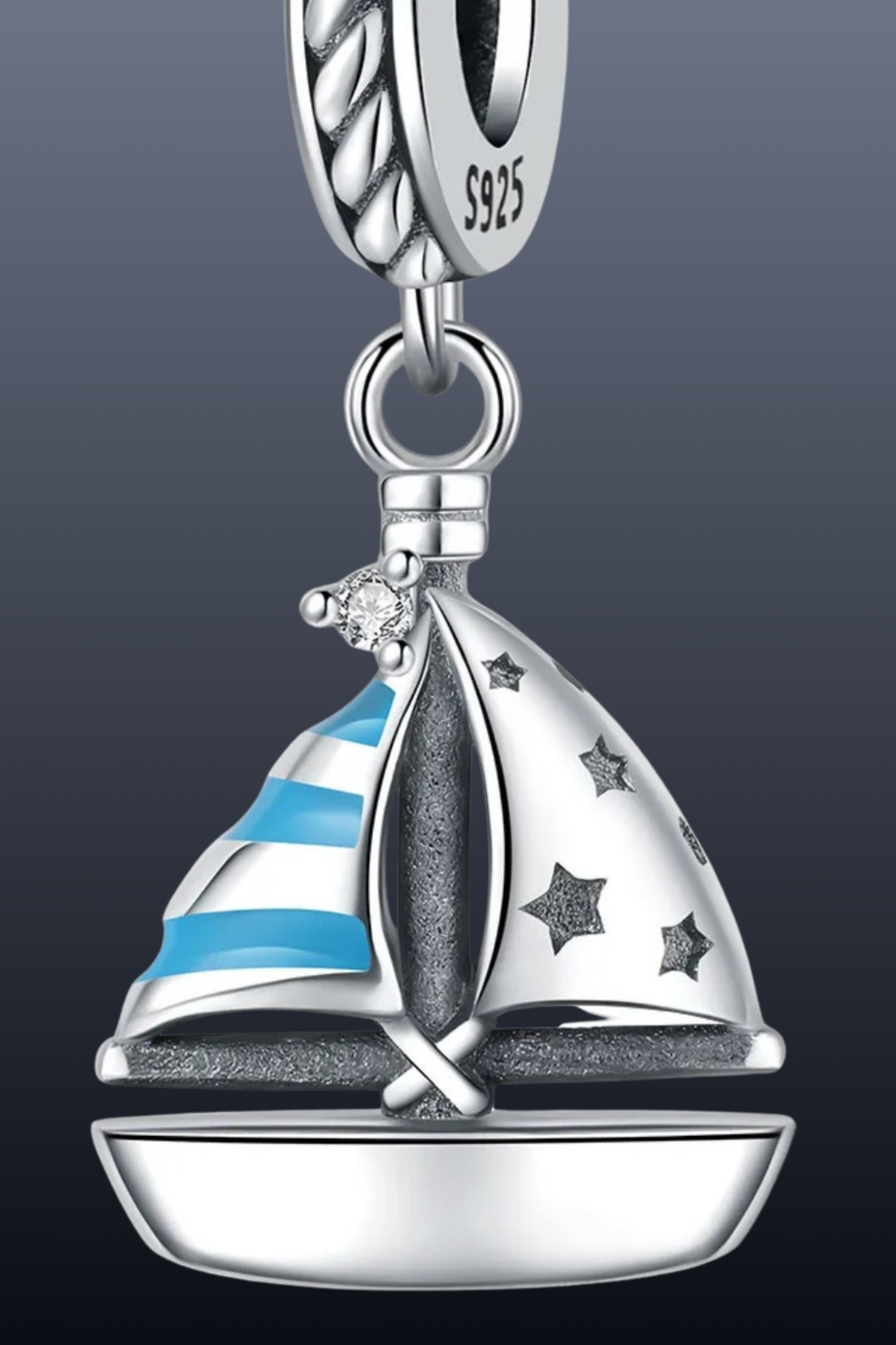 Dolphin Charm | 925 Sterling Silver Ocean Pendant | Bracelet & Necklace Gift for Sea Lovers