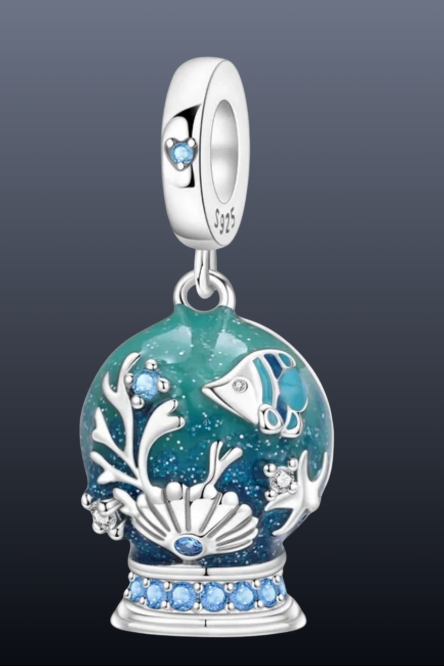 Dolphin Charm | 925 Sterling Silver Ocean Pendant | Bracelet & Necklace Gift for Sea Lovers